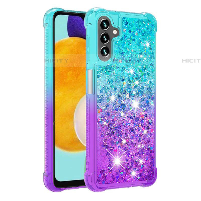 Silikon Hülle Handyhülle Gummi Schutzhülle Flexible Tasche Bling-Bling S02 für Samsung Galaxy A04s