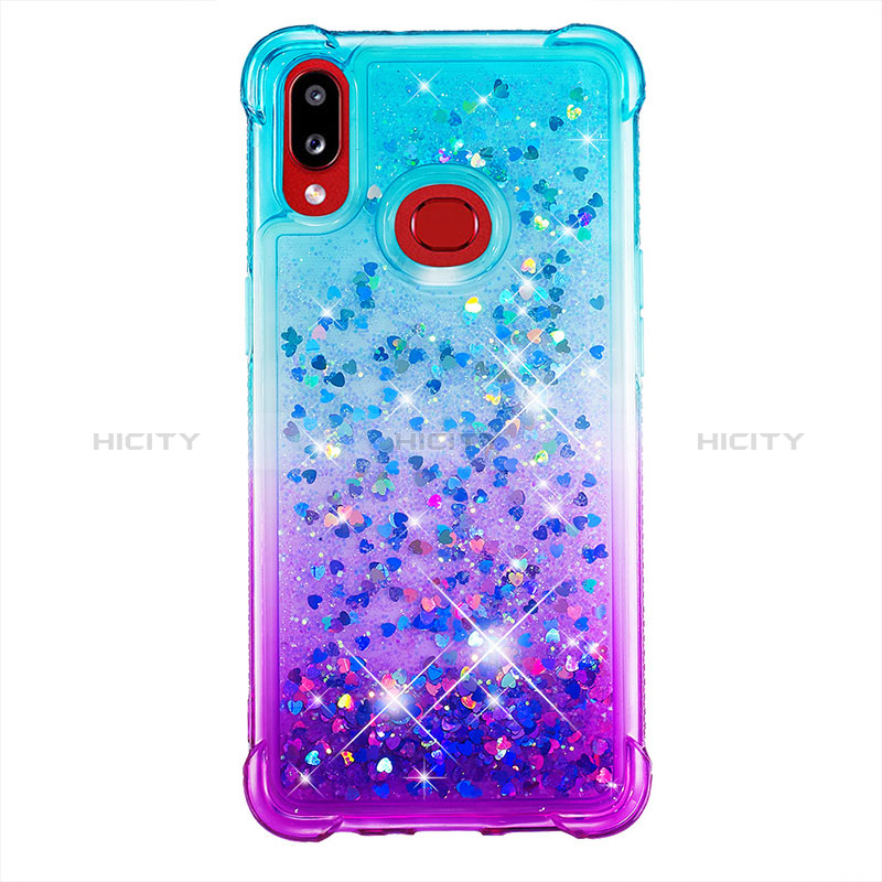 Silikon Hülle Handyhülle Gummi Schutzhülle Flexible Tasche Bling-Bling S02 für Samsung Galaxy A10s groß