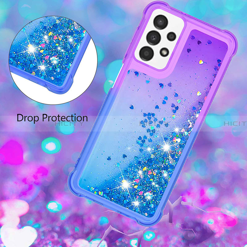 Silikon Hülle Handyhülle Gummi Schutzhülle Flexible Tasche Bling-Bling S02 für Samsung Galaxy A13 4G groß