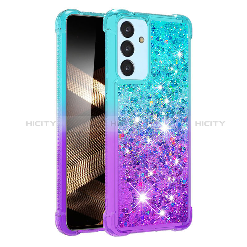 Silikon Hülle Handyhülle Gummi Schutzhülle Flexible Tasche Bling-Bling S02 für Samsung Galaxy A15 4G groß