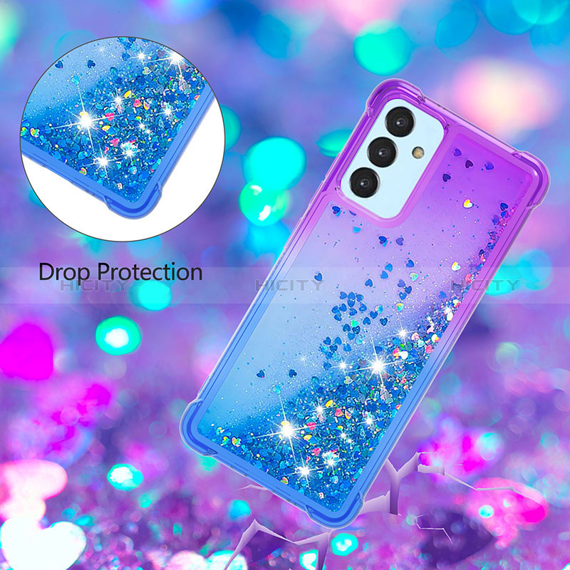 Silikon Hülle Handyhülle Gummi Schutzhülle Flexible Tasche Bling-Bling S02 für Samsung Galaxy A15 4G groß