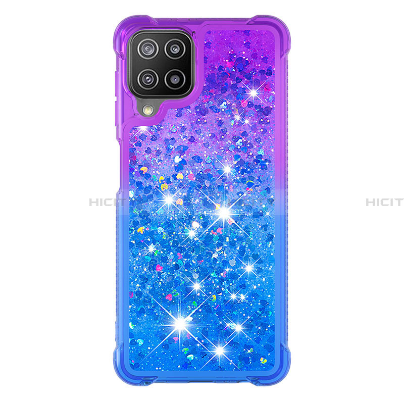 Silikon Hülle Handyhülle Gummi Schutzhülle Flexible Tasche Bling-Bling S02 für Samsung Galaxy A22 4G groß