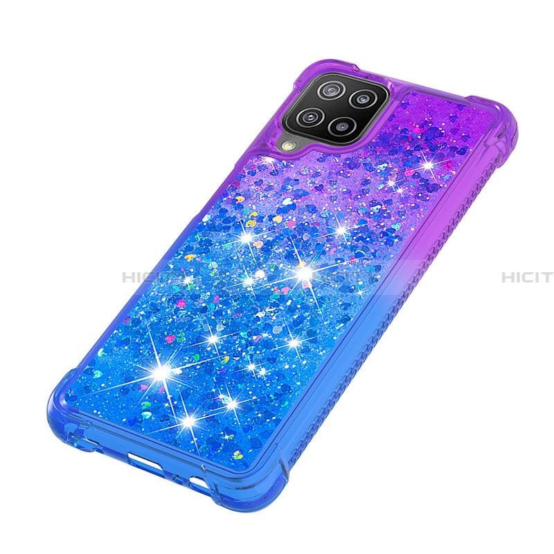 Silikon Hülle Handyhülle Gummi Schutzhülle Flexible Tasche Bling-Bling S02 für Samsung Galaxy A22 4G