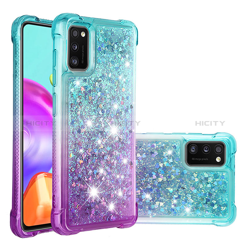 Silikon Hülle Handyhülle Gummi Schutzhülle Flexible Tasche Bling-Bling S02 für Samsung Galaxy A41 groß