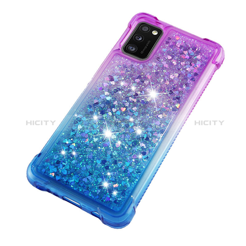 Silikon Hülle Handyhülle Gummi Schutzhülle Flexible Tasche Bling-Bling S02 für Samsung Galaxy A41 groß