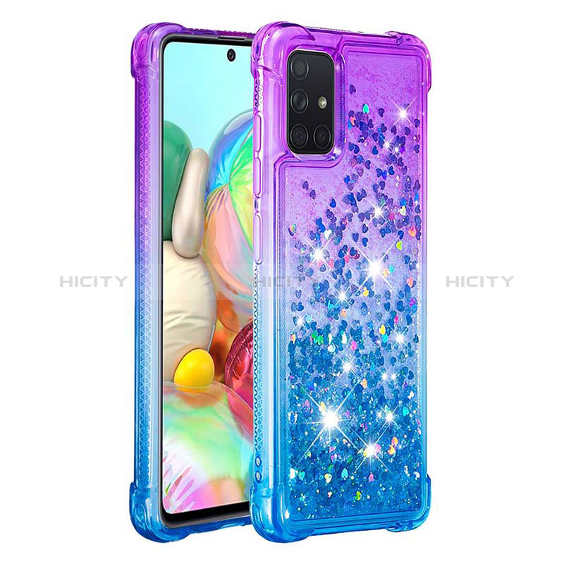 Silikon Hülle Handyhülle Gummi Schutzhülle Flexible Tasche Bling-Bling S02 für Samsung Galaxy A71 4G A715