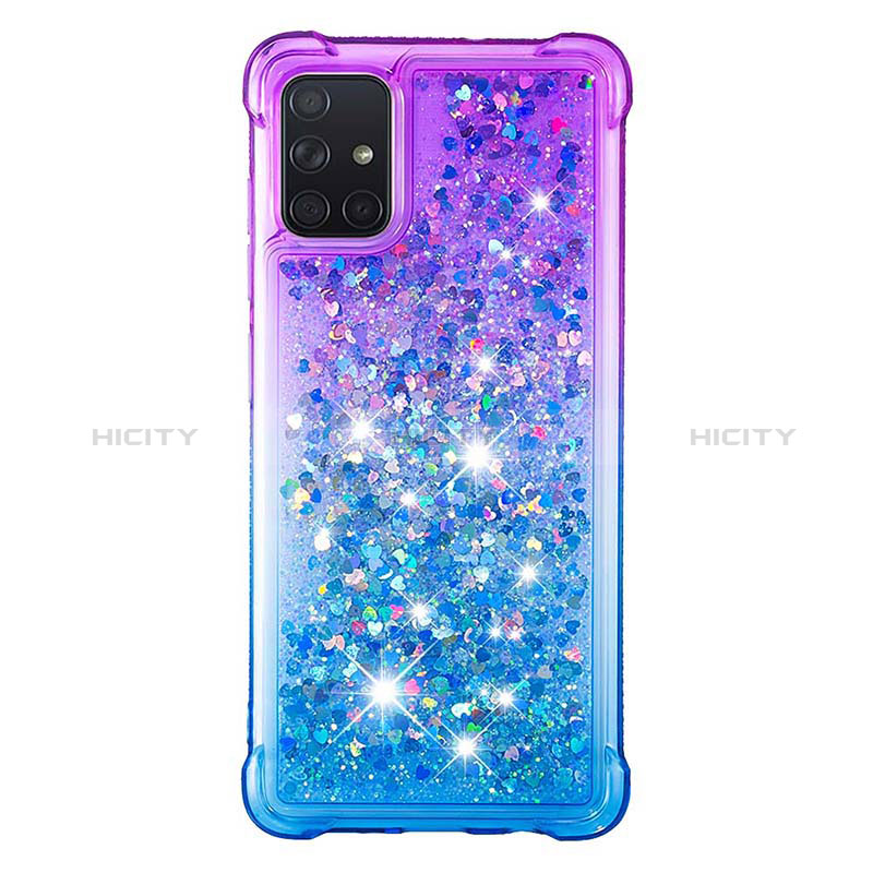 Silikon Hülle Handyhülle Gummi Schutzhülle Flexible Tasche Bling-Bling S02 für Samsung Galaxy A71 5G