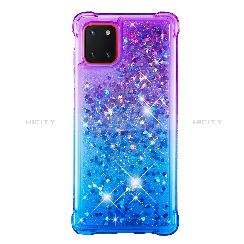 Silikon Hülle Handyhülle Gummi Schutzhülle Flexible Tasche Bling-Bling S02 für Samsung Galaxy A81