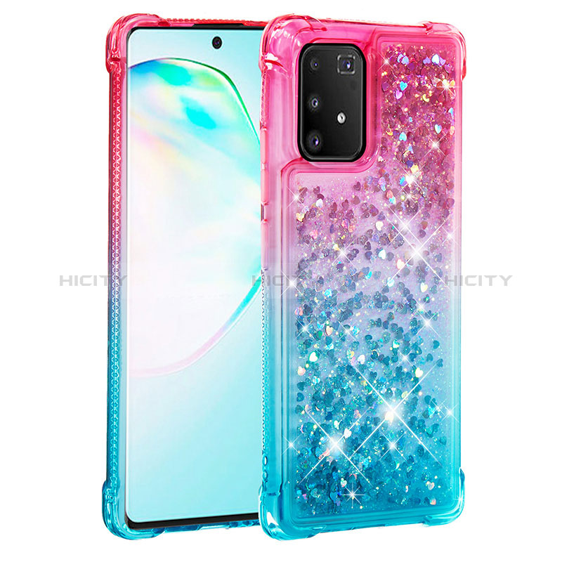 Silikon Hülle Handyhülle Gummi Schutzhülle Flexible Tasche Bling-Bling S02 für Samsung Galaxy A91