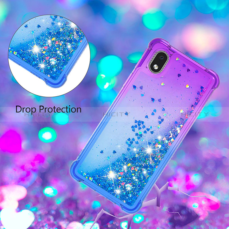 Silikon Hülle Handyhülle Gummi Schutzhülle Flexible Tasche Bling-Bling S02 für Samsung Galaxy M01 Core groß