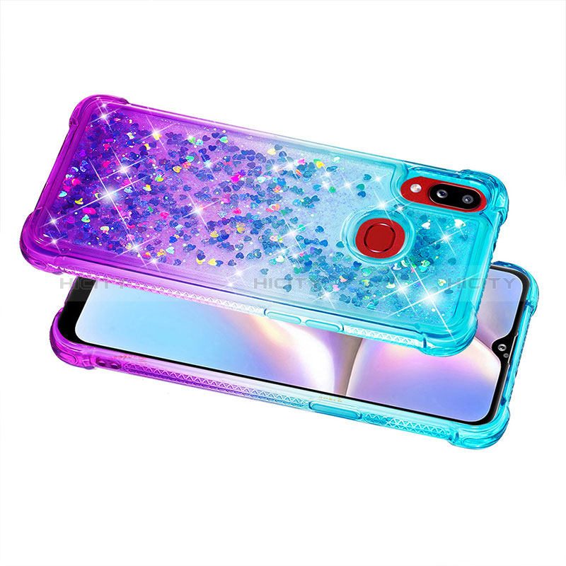 Silikon Hülle Handyhülle Gummi Schutzhülle Flexible Tasche Bling-Bling S02 für Samsung Galaxy M01s