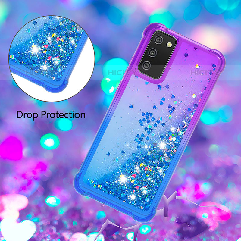 Silikon Hülle Handyhülle Gummi Schutzhülle Flexible Tasche Bling-Bling S02 für Samsung Galaxy M02s