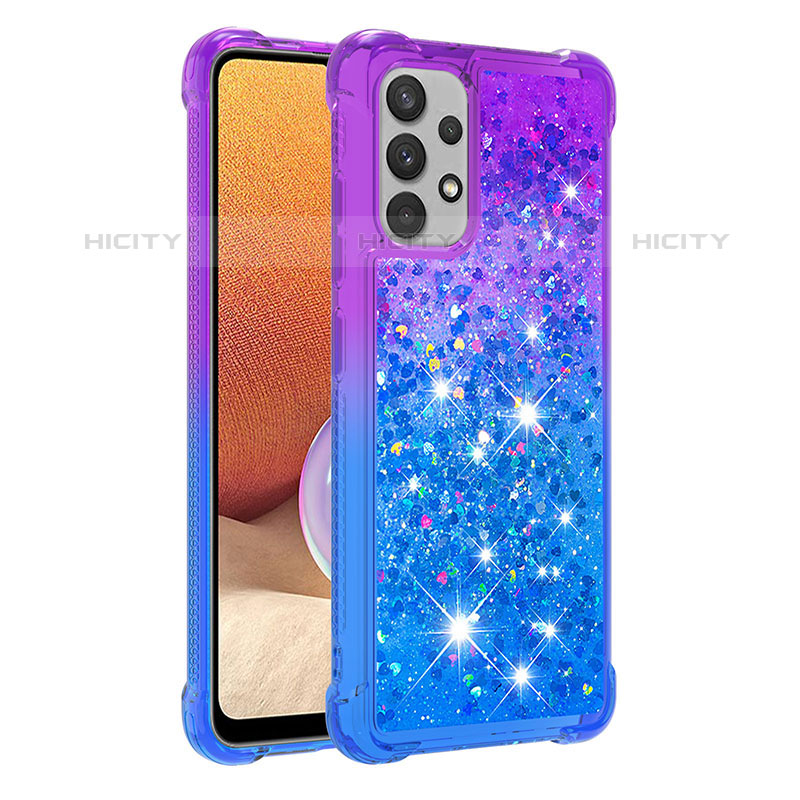 Silikon Hülle Handyhülle Gummi Schutzhülle Flexible Tasche Bling-Bling S02 für Samsung Galaxy M32 5G