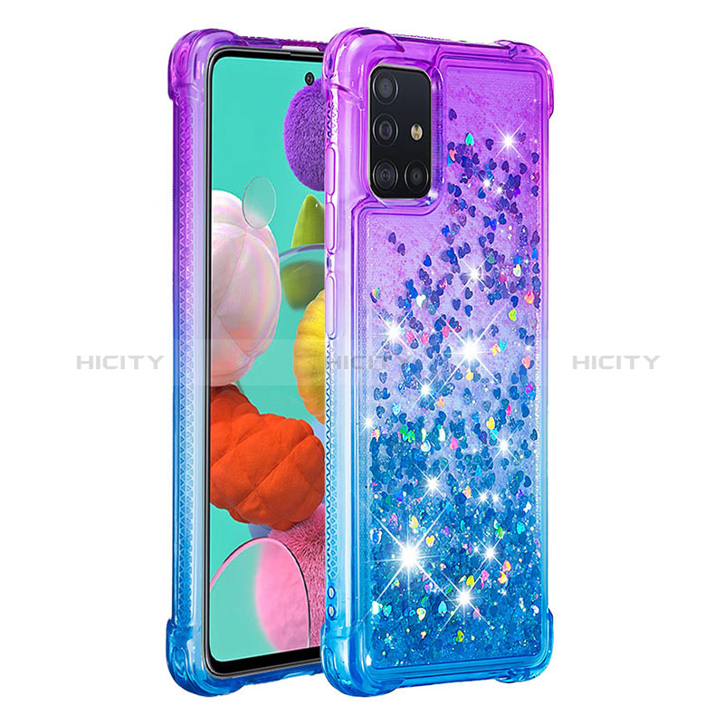 Silikon Hülle Handyhülle Gummi Schutzhülle Flexible Tasche Bling-Bling S02 für Samsung Galaxy M40S