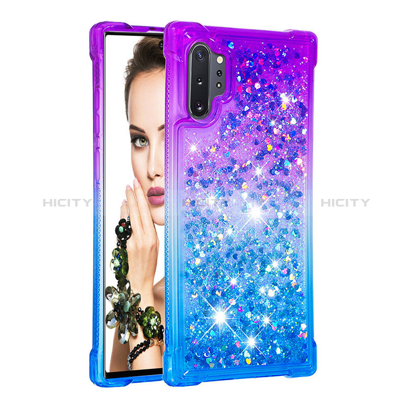 Silikon Hülle Handyhülle Gummi Schutzhülle Flexible Tasche Bling-Bling S02 für Samsung Galaxy Note 10 Plus 5G groß