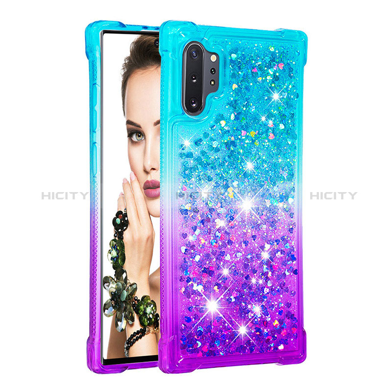 Silikon Hülle Handyhülle Gummi Schutzhülle Flexible Tasche Bling-Bling S02 für Samsung Galaxy Note 10 Plus 5G groß