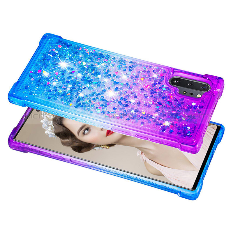 Silikon Hülle Handyhülle Gummi Schutzhülle Flexible Tasche Bling-Bling S02 für Samsung Galaxy Note 10 Plus 5G groß