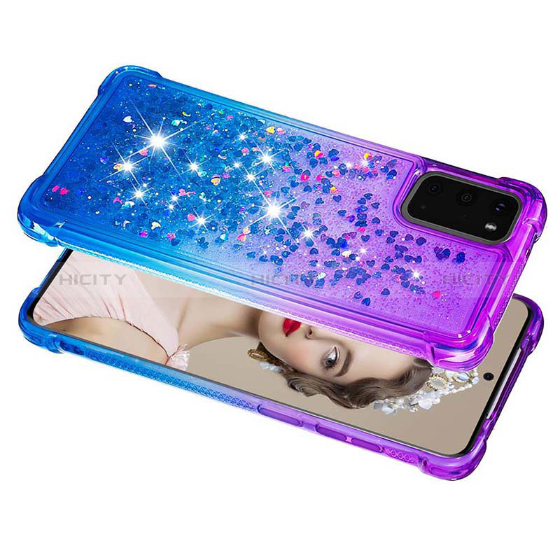 Silikon Hülle Handyhülle Gummi Schutzhülle Flexible Tasche Bling-Bling S02 für Samsung Galaxy S20 groß