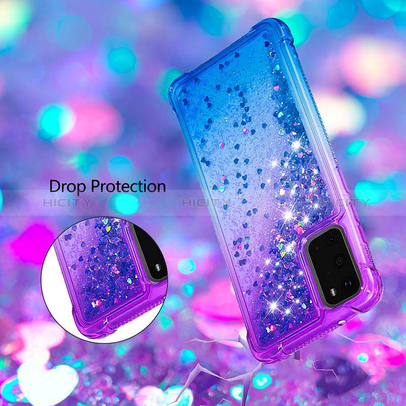 Silikon Hülle Handyhülle Gummi Schutzhülle Flexible Tasche Bling-Bling S02 für Samsung Galaxy S20 groß