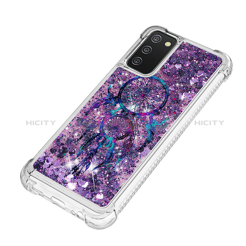 Silikon Hülle Handyhülle Gummi Schutzhülle Flexible Tasche Bling-Bling S03 für Samsung Galaxy A02s groß