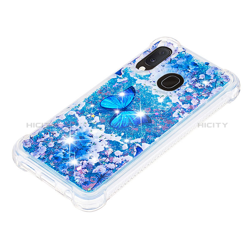 Silikon Hülle Handyhülle Gummi Schutzhülle Flexible Tasche Bling-Bling S03 für Samsung Galaxy A20e groß