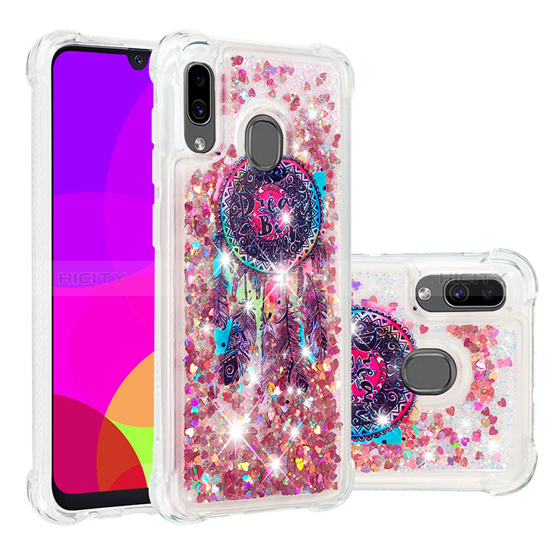 Silikon Hülle Handyhülle Gummi Schutzhülle Flexible Tasche Bling-Bling S03 für Samsung Galaxy A30