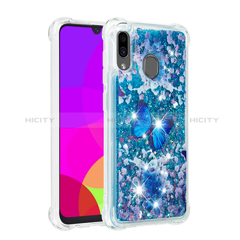 Silikon Hülle Handyhülle Gummi Schutzhülle Flexible Tasche Bling-Bling S03 für Samsung Galaxy A30