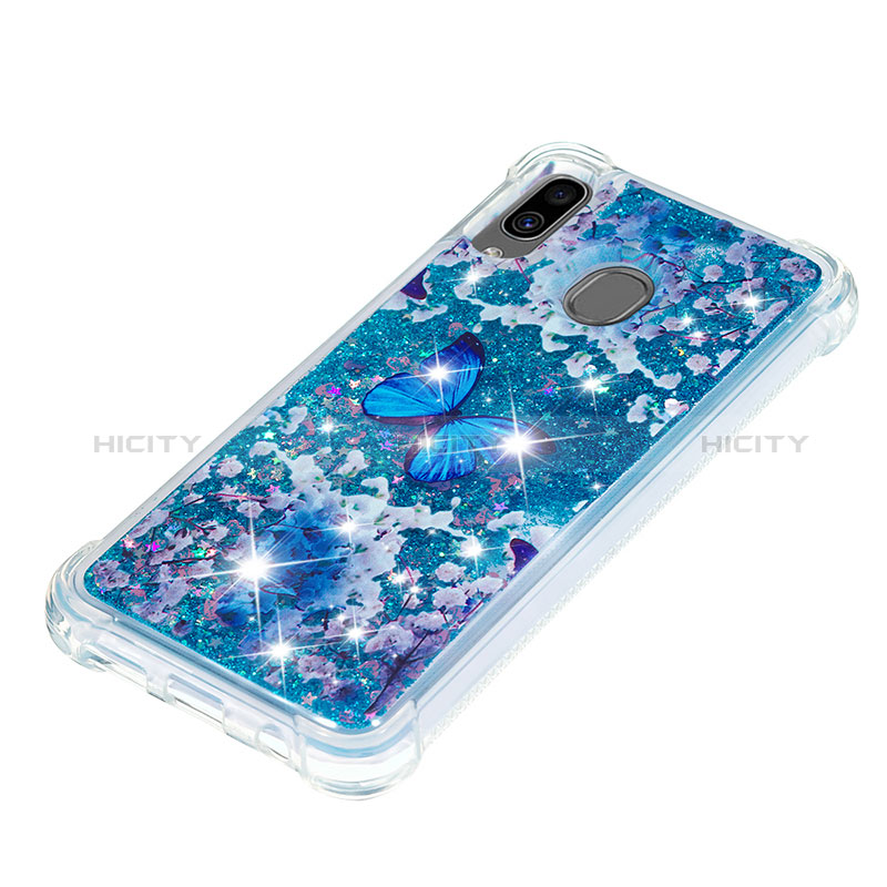 Silikon Hülle Handyhülle Gummi Schutzhülle Flexible Tasche Bling-Bling S03 für Samsung Galaxy A30