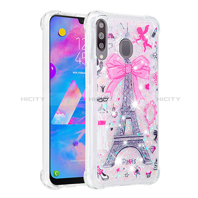 Silikon Hülle Handyhülle Gummi Schutzhülle Flexible Tasche Bling-Bling S03 für Samsung Galaxy A40s