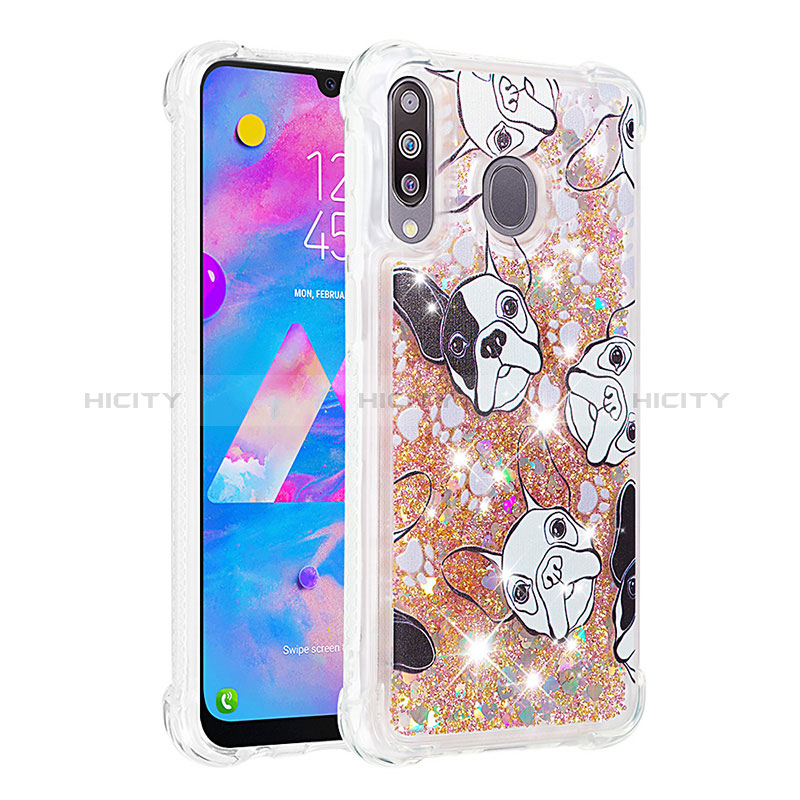 Silikon Hülle Handyhülle Gummi Schutzhülle Flexible Tasche Bling-Bling S03 für Samsung Galaxy A40s