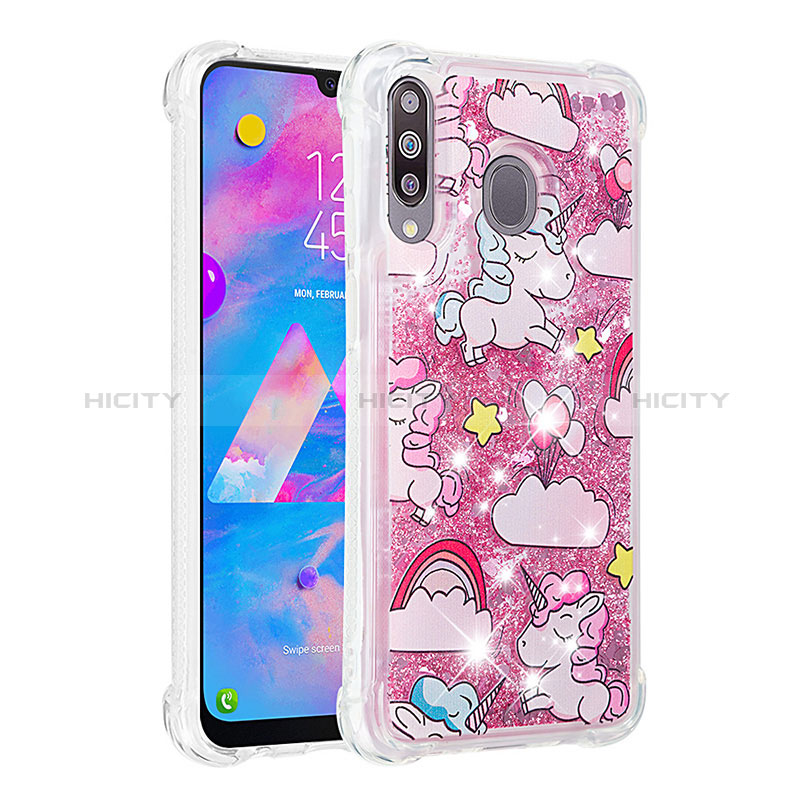 Silikon Hülle Handyhülle Gummi Schutzhülle Flexible Tasche Bling-Bling S03 für Samsung Galaxy A40s