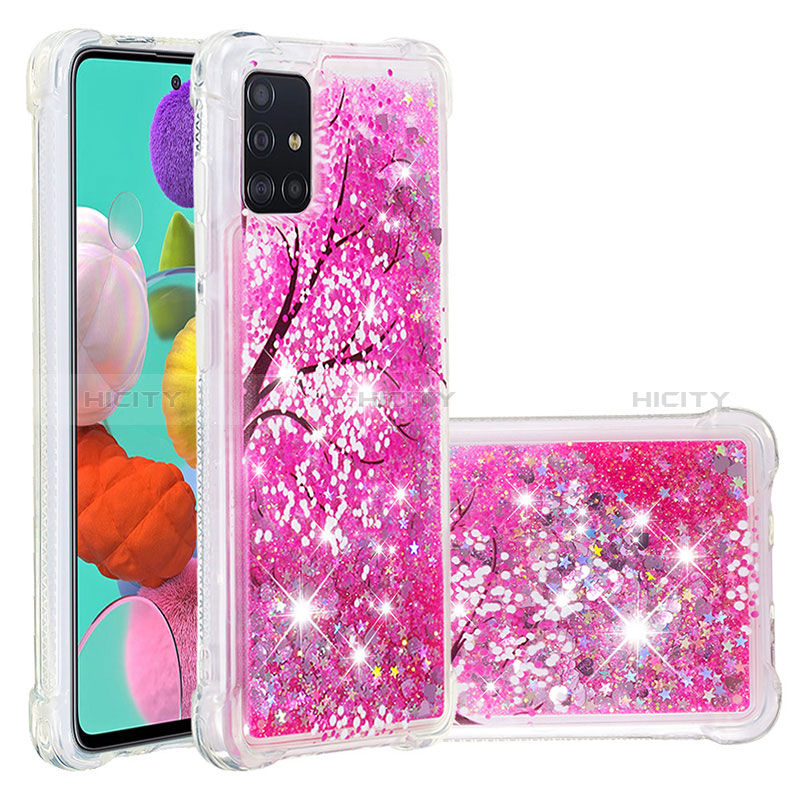 Silikon Hülle Handyhülle Gummi Schutzhülle Flexible Tasche Bling-Bling S03 für Samsung Galaxy A51 4G