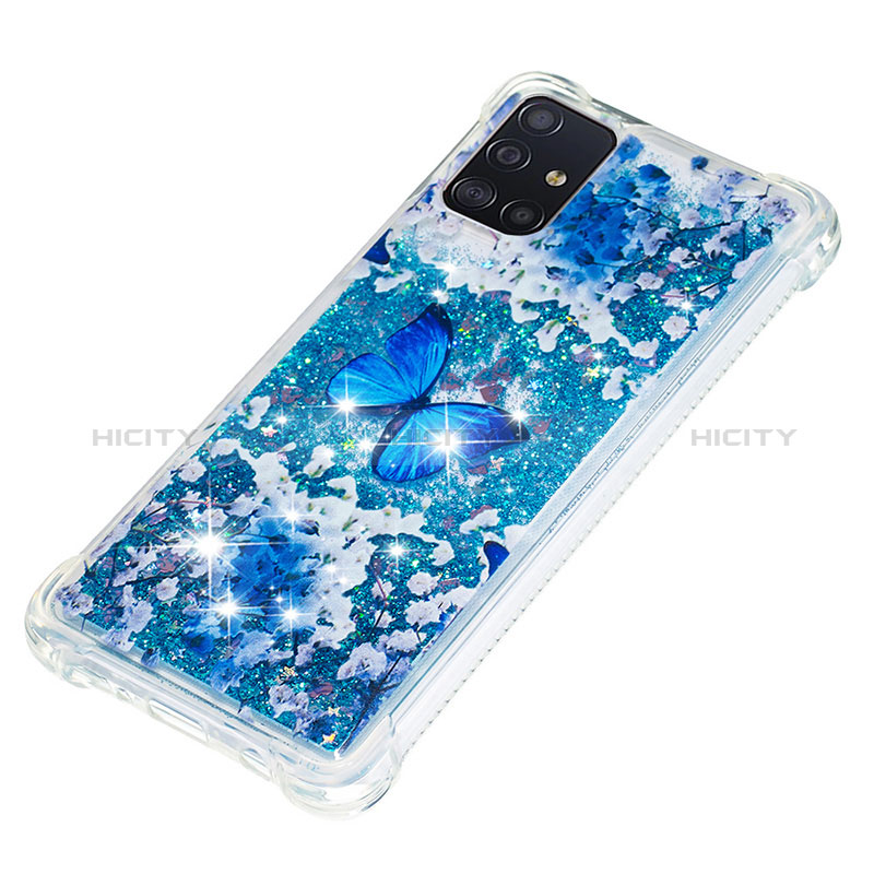Silikon Hülle Handyhülle Gummi Schutzhülle Flexible Tasche Bling-Bling S03 für Samsung Galaxy A51 5G