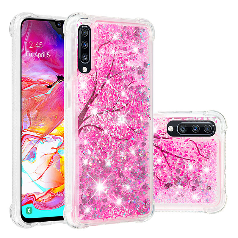 Silikon Hülle Handyhülle Gummi Schutzhülle Flexible Tasche Bling-Bling S03 für Samsung Galaxy A70S