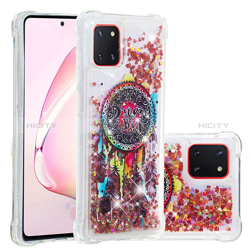 Silikon Hülle Handyhülle Gummi Schutzhülle Flexible Tasche Bling-Bling S03 für Samsung Galaxy A81