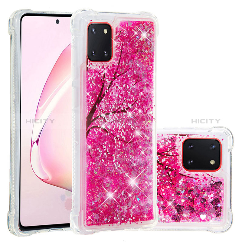 Silikon Hülle Handyhülle Gummi Schutzhülle Flexible Tasche Bling-Bling S03 für Samsung Galaxy A81