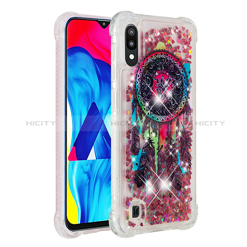 Silikon Hülle Handyhülle Gummi Schutzhülle Flexible Tasche Bling-Bling S03 für Samsung Galaxy M10 Plusfarbig Plus