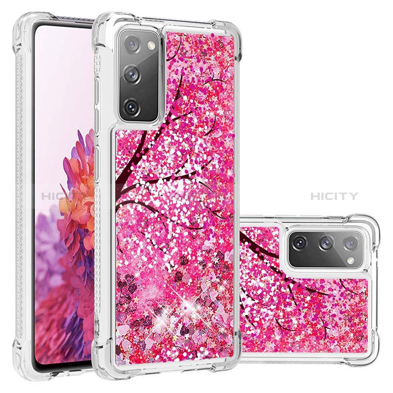 Silikon Hülle Handyhülle Gummi Schutzhülle Flexible Tasche Bling-Bling S03 für Samsung Galaxy S20 Lite 5G Pink Plus