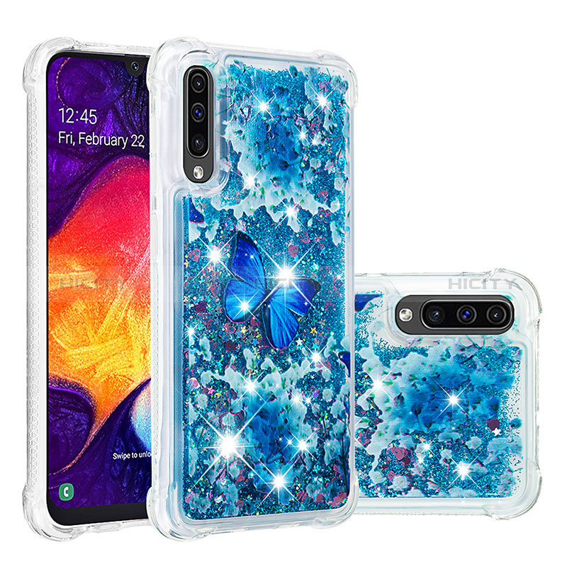 Silikon Hülle Handyhülle Gummi Schutzhülle Flexible Tasche Bling-Bling S04 für Samsung Galaxy A30S