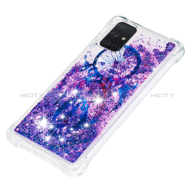 Silikon Hülle Handyhülle Gummi Schutzhülle Flexible Tasche Bling-Bling S04 für Samsung Galaxy A71 4G A715 groß