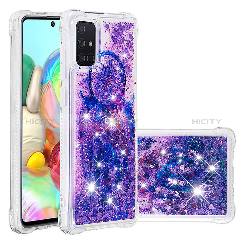 Silikon Hülle Handyhülle Gummi Schutzhülle Flexible Tasche Bling-Bling S04 für Samsung Galaxy A71 5G