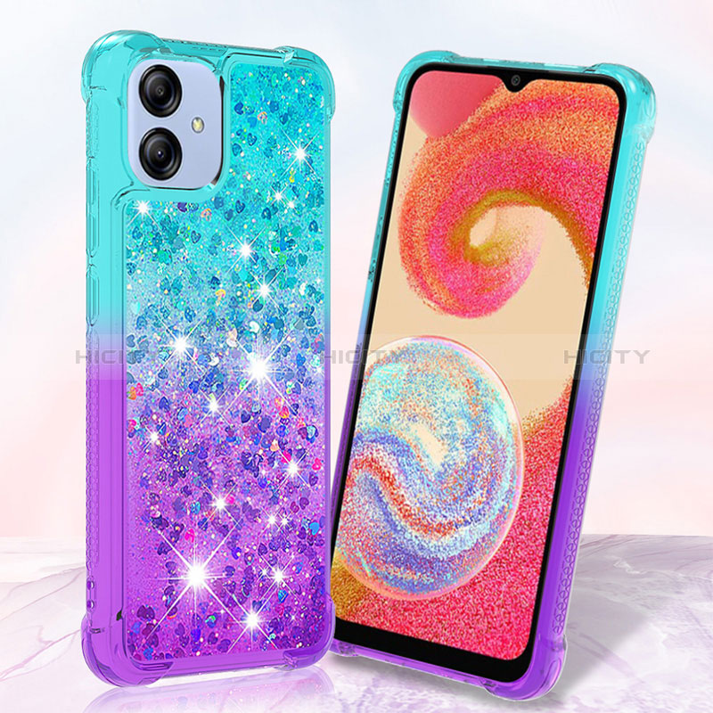 Silikon Hülle Handyhülle Gummi Schutzhülle Flexible Tasche Bling-Bling YB2 für Samsung Galaxy A04 4G groß