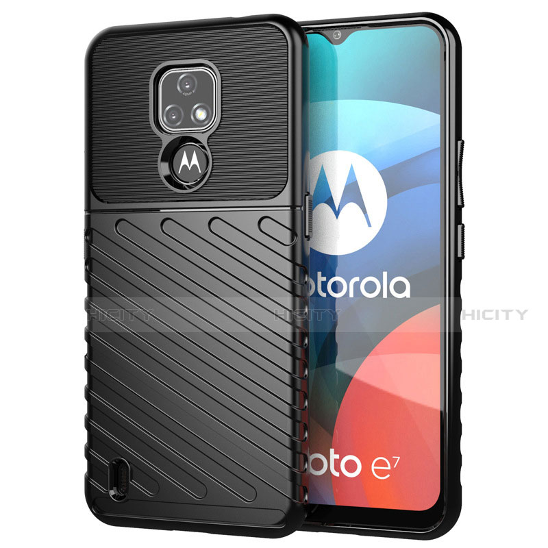 Silikon Hülle Handyhülle Gummi Schutzhülle Flexible Tasche Köper für Motorola Moto E7 (2020)