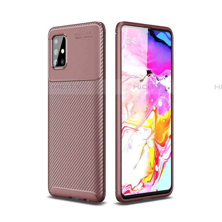 Silikon Hülle Handyhülle Gummi Schutzhülle Flexible Tasche Köper für Samsung Galaxy A51 5G groß