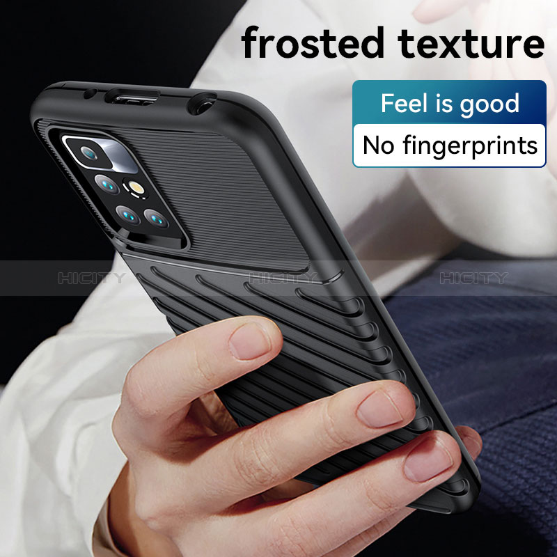 Silikon Hülle Handyhülle Gummi Schutzhülle Flexible Tasche Köper MF1 für Xiaomi Redmi 10 (2022) groß