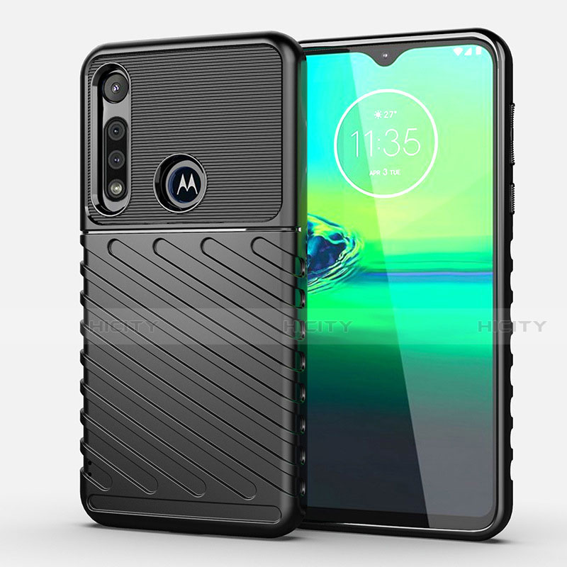 Silikon Hülle Handyhülle Gummi Schutzhülle Flexible Tasche Köper S01 für Motorola Moto G8 Play