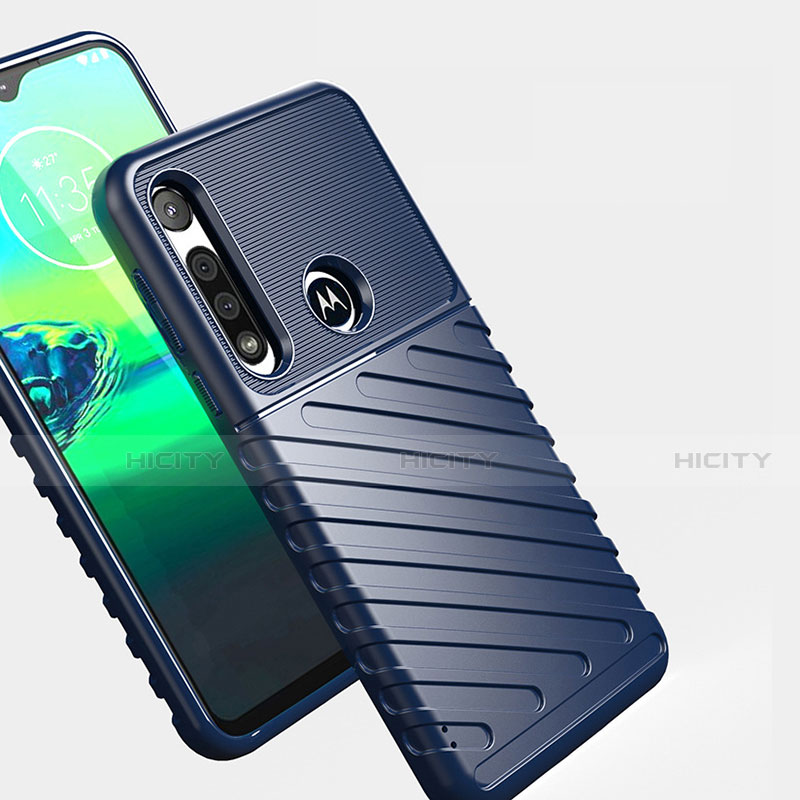 Silikon Hülle Handyhülle Gummi Schutzhülle Flexible Tasche Köper S01 für Motorola Moto G8 Play