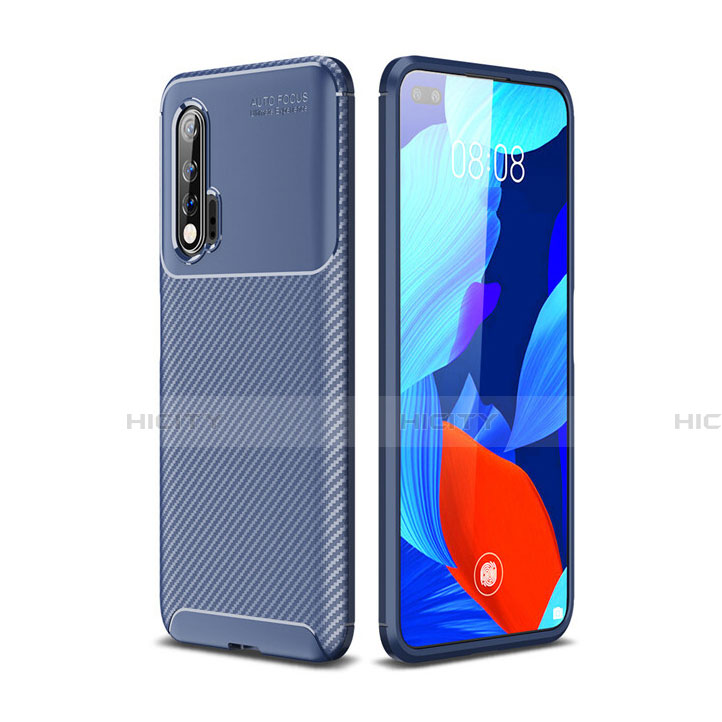 Silikon Hülle Handyhülle Gummi Schutzhülle Flexible Tasche Köper Y01 für Huawei Nova 6 5G Blau Plus