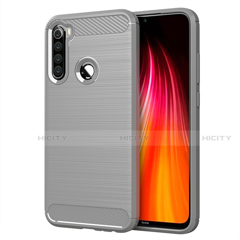 Silikon Hülle Handyhülle Gummi Schutzhülle Flexible Tasche Line C01 für Xiaomi Redmi Note 8 (2021)