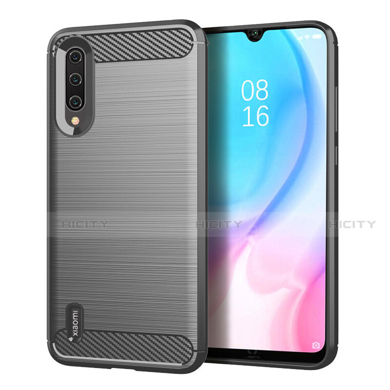 Silikon Hülle Handyhülle Gummi Schutzhülle Flexible Tasche Line C05 für Xiaomi Mi A3